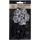 Kwiatki materiałowe Prima Marketing Plume Black 2szt, 8cm